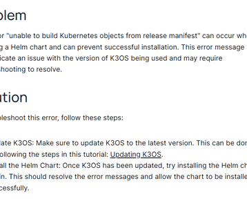 Troubleshooting "Unable to Build Kubernetes Objects" Error When Installing Helm Chart