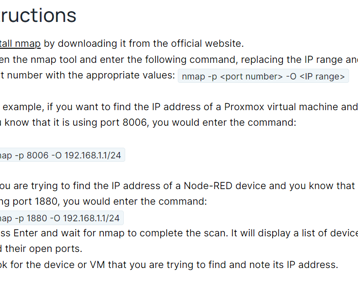 Finding the IP of a VM or device using nmap