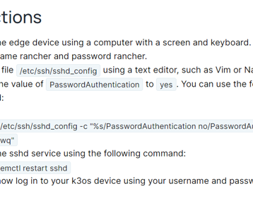 Enabling Password Authentication for SSH in k3os