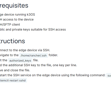Adding Additional SSH Keys to k3OS