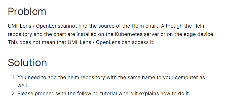 What to do when 'RELEASE' is not found when updating the Helm chart?