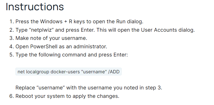 How to Add a User to the Docker-Users Group in Docker Desktop