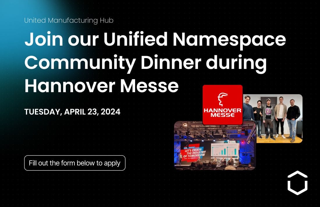 Join Us at the Unified Namespace Community Dinner at Hannover Messe 2024